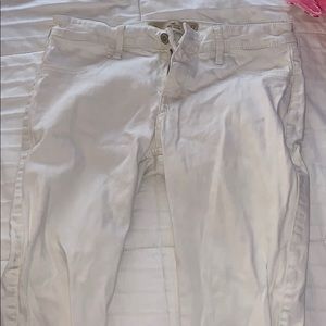 Hollister white jeans